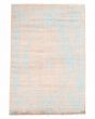 Transitional Grey Area rug 4x6 Indian Hand-knotted 350226