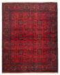 Bordered  Traditional Red Area rug 4x6 Afghan Hand-knotted 359504