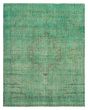Overdyed  Transitional Green Area rug 9x12 Turkish Hand-knotted 362595