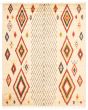 Moroccan Ivory Area rug 6x9 Pakistani Hand-knotted 368294
