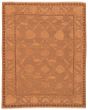 Carved  Traditional Brown Area rug 6x9 Pakistani Flat-Weave 368601
