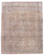 Overdyed  Transitional Grey Area rug 9x12 Turkish Hand-knotted 374199