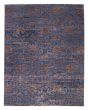 Transitional Blue Area rug 12x15 Indian Hand-knotted 376216