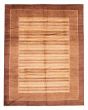 Stripes  Transitional Brown Area rug 9x12 Pakistani Hand-knotted 378708