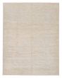 Transitional Grey Area rug 6x9 Indian Hand-knotted 378888