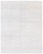 Transitional Grey Area rug 6x9 Indian Hand-knotted 379037
