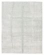 Transitional Blue Area rug 6x9 Indian Hand Loomed 386607