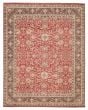 Traditional  Transitional Red Area rug 6x9 Pakistani Hand-knotted 392584