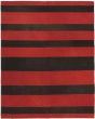 Contemporary Black Area rug 6x9 Turkish Flat-weave 47398