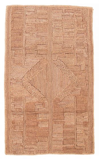 Braided  Natural Brown Area rug 5x8 Indian Braided weave 387411