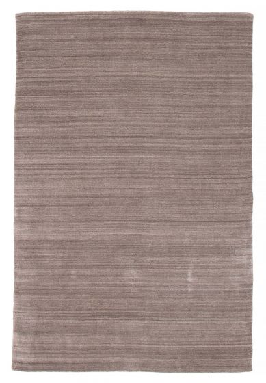 Solid Grey Area rug 5x8 Indian Hand Loomed 383011