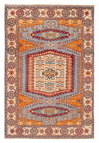 Traditional  Transitional Grey Area rug 3x5 Afghan Hand-knotted 390348