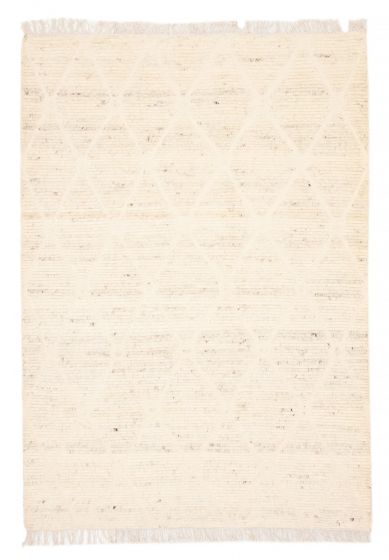 Indian Tangier 5'2" x 7'7" Hand-knotted Wool Rug 