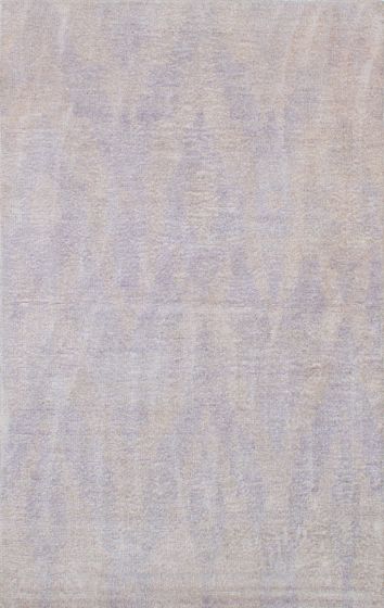 Transitional Purple Area rug 5x8 Indian Hand-knotted 239629