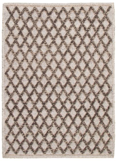 Braided  Tribal Grey Area rug 4x6 Indian Braid weave 340200