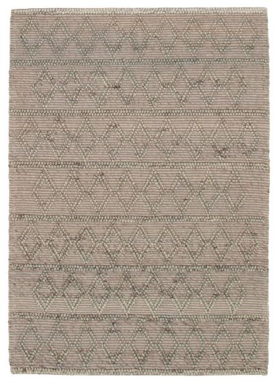 Braided  Transitional Grey Area rug 4x6 Indian Braided Weave 350052