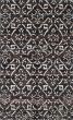 Transitional Black Area rug 5x8 Indian Hand-knotted 222209