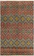 Casual  Transitional Red Area rug Unique Indian Hand-knotted 280308