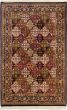 Bordered  Traditional Brown Area rug 5x8 Indian Hand-knotted 284236