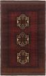 Bordered  Tribal Brown Area rug 4x6 Afghan Hand-knotted 294211