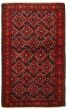 Bordered  Traditional Red Area rug 3x5 Afghan Hand-knotted 332838