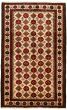 Bordered  Tribal Red Area rug 3x5 Afghan Hand-knotted 334176