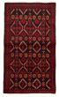 Bordered  Tribal Black Area rug 3x5 Afghan Hand-knotted 334724