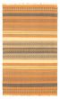 Flat-weaves & Kilims  Transitional Brown Area rug 3x5 Indian Flat-weave 344534