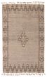 Bordered  Tribal Grey Area rug 5x8 Indian Hand-knotted 349326