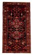 Bordered  Tribal Black Area rug 5x8 Turkish Hand-knotted 352168