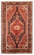 Bordered  Traditional Red Area rug 5x8 Persian Hand-knotted 353685