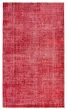 Bordered  Transitional Red Area rug Unique Turkish Hand-knotted 362986