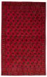 Bordered  Tribal Red Area rug 6x9 Afghan Hand-knotted 367075