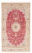 Bordered  Traditional Red Area rug 5x8 Persian Hand-knotted 373699
