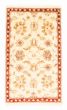 Bordered  Traditional Ivory Area rug 3x5 Pakistani Hand-knotted 380042