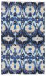 Transitional Blue Area rug 3x5 Indian Hand-knotted 387749