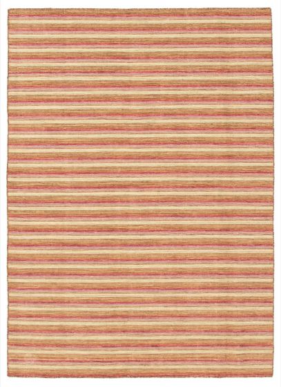 Flat-weaves & Kilims  Transitional Brown Area rug 4x6 Indian Flat-Weave 315602