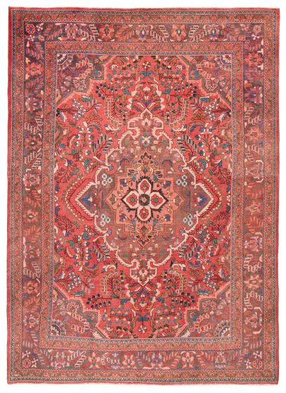 Vintage/Distressed Brown Area rug Unique Turkish Hand-knotted 388900
