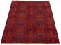 Casual  Transitional Pink Area rug 4x6 Indian Hand-knotted 294415
