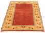 Bordered  Vintage/Distressed Red Area rug 4x6 Turkish Hand-knotted 303457
