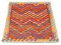 Bordered  Geometric Red Area rug 3x5 Turkish Flat-weave 329325