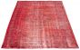 Bordered  Transitional Red Area rug Unique Turkish Hand-knotted 296843
