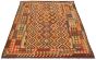 Bordered  Geometric Red Area rug 6x9 Turkish Flat-weave 297783