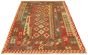 Bordered  Traditional Red Area rug 6x9 Turkish Flat-weave 304739