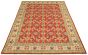 Bordered  Traditional Red Area rug 6x9 Afghan Hand-knotted 305264