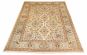Bordered  Traditional Ivory Area rug 8x10 Persian Hand-knotted 309871