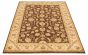 Bordered  Traditional Brown Area rug 5x8 Afghan Hand-knotted 318017