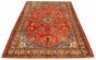 Bordered  Traditional Red Area rug 8x10 Persian Hand-knotted 322872