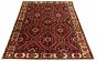 Bordered  Traditional Red Area rug 6x9 Persian Hand-knotted 323132