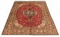 Bordered  Traditional Red Area rug 6x9 Persian Hand-knotted 323176